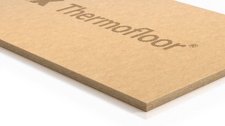 Gutex Thermofloor, braune Platte, liegend